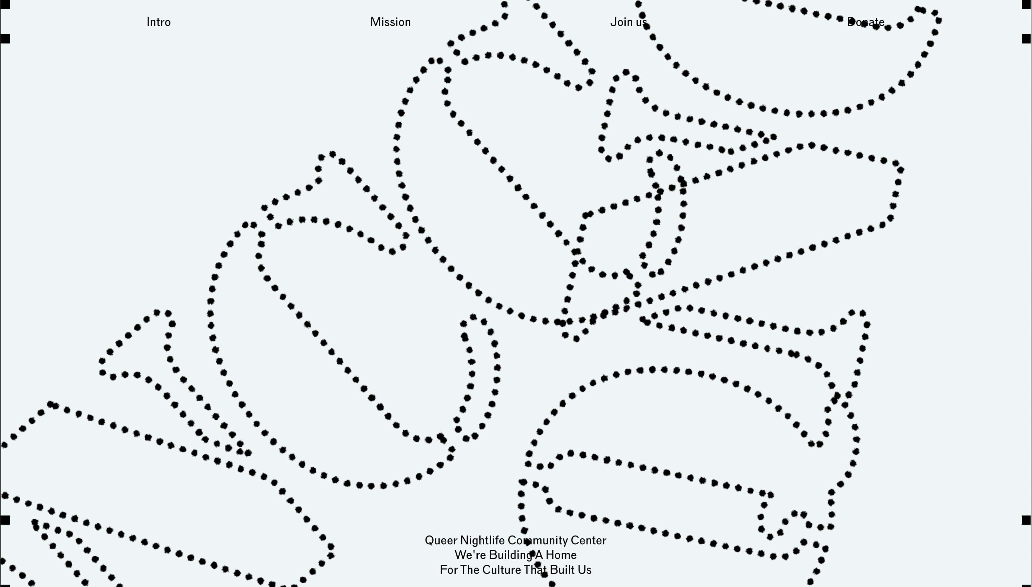 Decorative pattern of dotted lines forming abstract shapes on light background